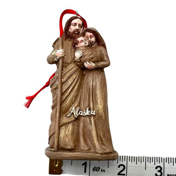 Mary Joseph and baby Jesus Christmas Ornament Alaska Festive Holiday Brown - Picture 13 of 13